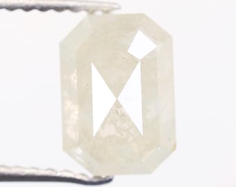 1.99 Ct, 8.0 X 5.6 X 3.7 MM, Natural Light Green Color Emerald Shape Diamond For Jewelry Making | Handmade Jewelry Designer Diamond | C2288