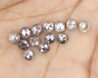4.56 Ct, 4.3 X 2.2 MM, Natural Loose Diamond Salt and Pepper