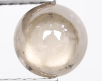 1.13 Ct, 6.1 X 3.5 MM, Natural Fancy Green Color Half Round Shape Spheres Cabochon Diamond For Wedding Ring | Unique Jewelry Supply | C2250