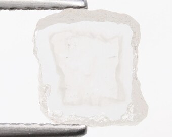 1.24 Ct, 7.1 X 6.5 X 1.9 MM, Natural Fancy White Color Square Shape Antique & Rare Diamond For Engagement Ring | Fine Jewelry Stone | C2254