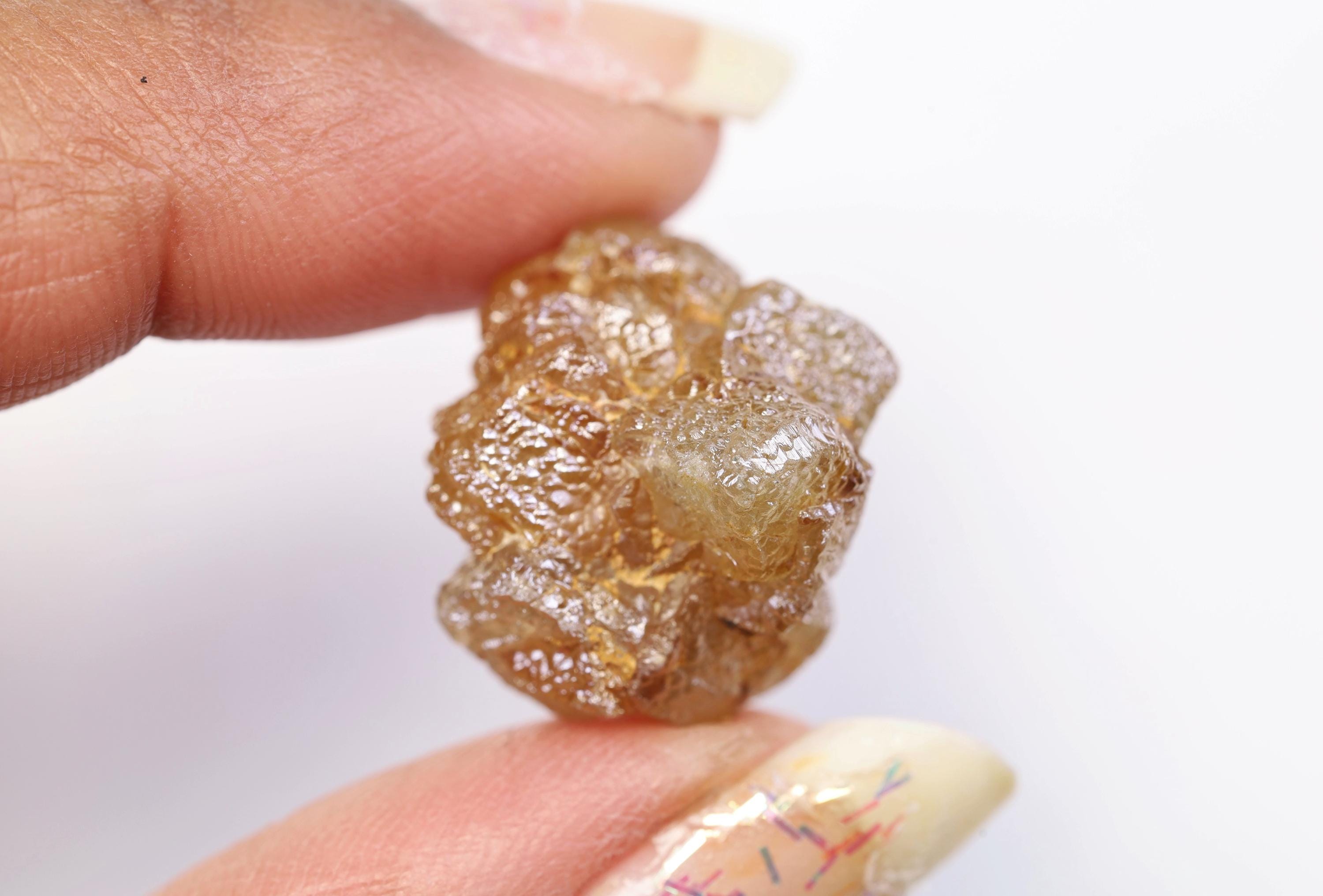 22.88 Ct, 18.2 X 16.0 X 13.6 MM, Natural Loose Rough Diamond Peach