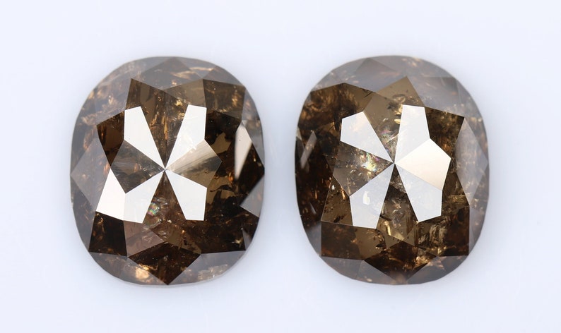 Fancy Antique Diamond Jewelry 7.9 X 7.5 X 2.0 MM Square Emerald Shape Brown Pink Color Natural Loose Beautiful Diamond 1.46 Ct R1006