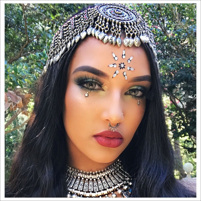 Huge BINDI Packsilver Face Jewel Face Gem Silver Stick on Etsy