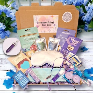 Pamper Gift Box For Her Birthday Relax Pamper Hamper Self Care Package Hug in a Box Pick Me Up Thinking of You Personalised Letterbox Gift