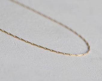 9ct Gold Hayseed Chain | Gold Barleycorn Chain | Real Gold Chain | 9ct Gold Everyday Chain