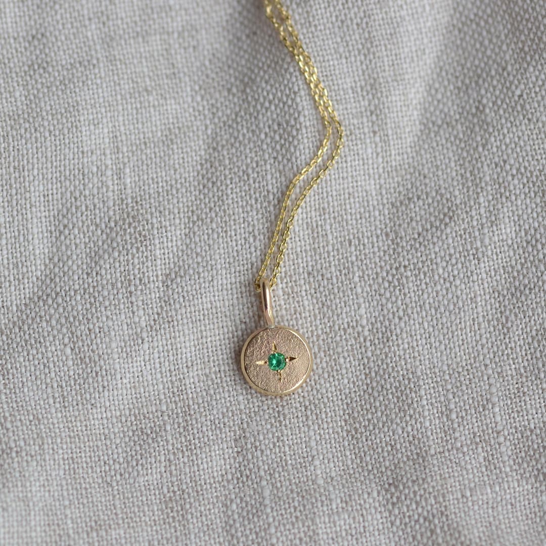 Stella Solid 9ct Gold Birthstone Star Pendant Recycled Gold