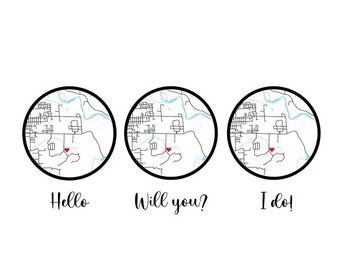 Multiple Locations Map - Etsy
