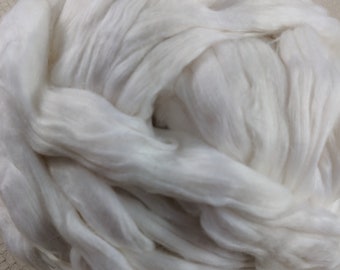 Corn Fibre - Cellulose Roving - Exotic Novelty Fibre - White Coloured - Great for Spindles, Handspinning & Felting