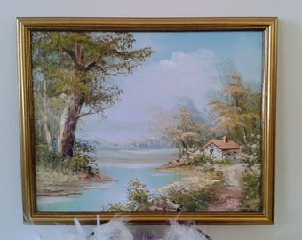 framed oil painting etsy