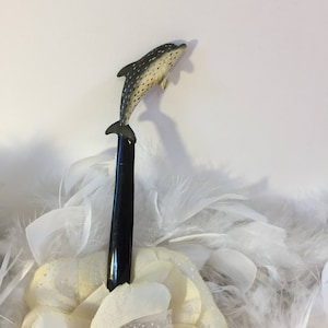 ABRIDOR DE CARTAS Abridor de cartas em formato de GOLFINHO, decoração de escritório, decoração de mar, decoração de mesa, abridor de cartas em formato de peixe, decoração de casa, decoração de escritório, presente