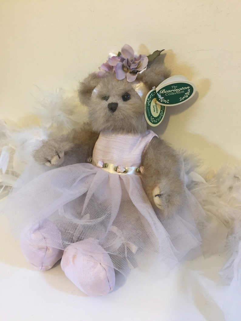 Gorgeous teddy bear Bearington collection teddy bear Girl teddy bear in lilac Tutu dress Ballet girl teddy bear /'Giselle/' gift for girls