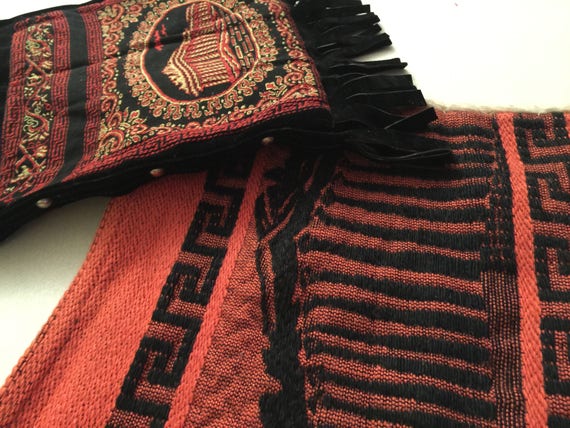 Two Greek Handbags made in Greece studded mint co… - image 8