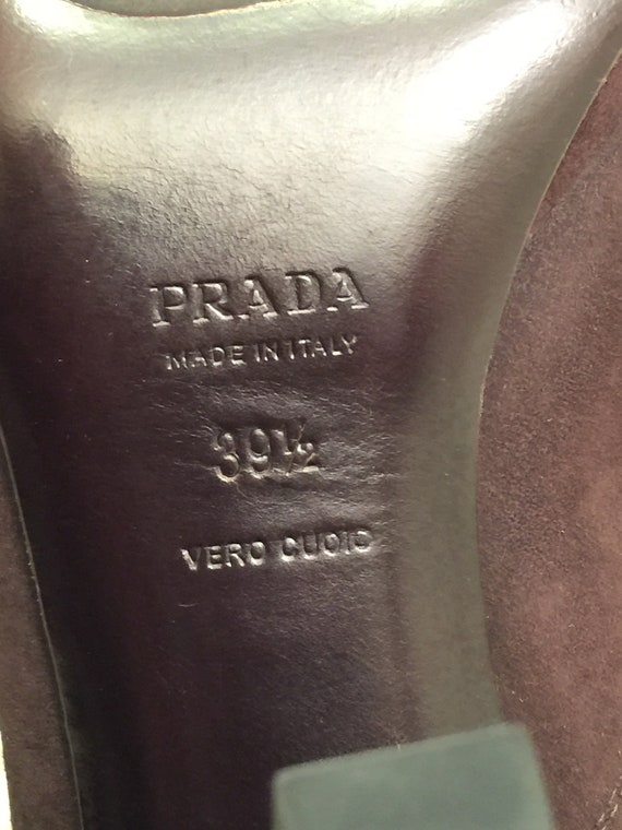 Stunning Vintage Prada Brown Suede Boots Mid Drea… - image 8