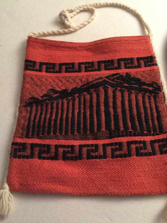 Two Greek Handbags made in Greece studded mint co… - image 3