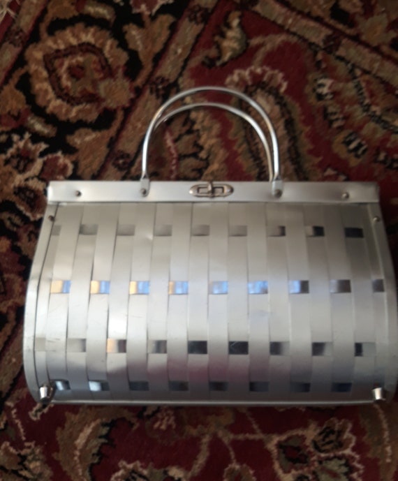 Stylecraft Woven Metal Bag Art Deco Large metal bag S… Gem
