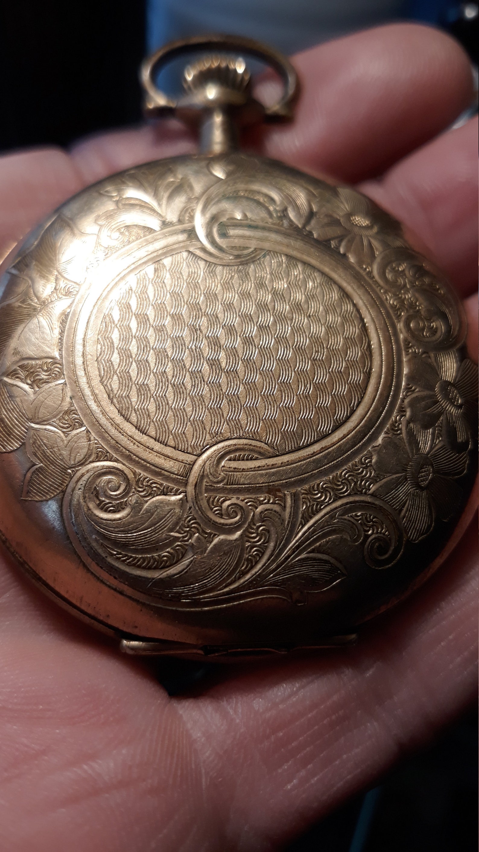 Rare Gold Trans Pacific Pocket Watch 21 Jewels Yellow Gold Etsy