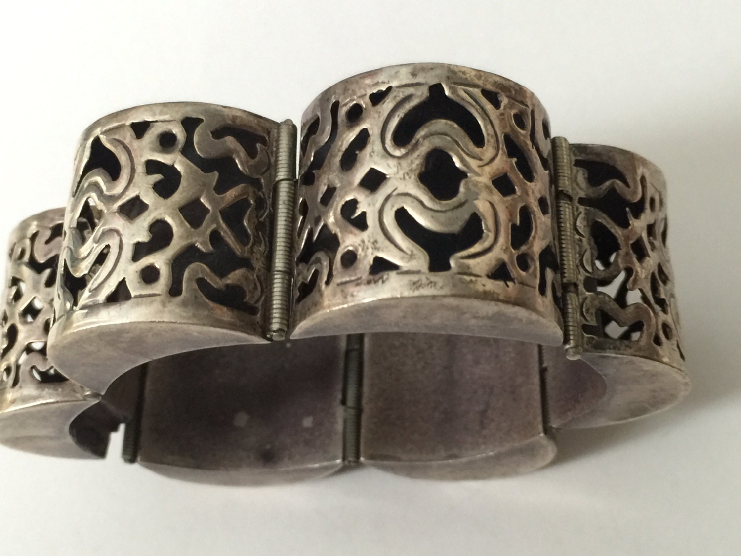 Vintage 1930s Bracelet Art Deco Mexico Sterling Silver - Etsy Canada