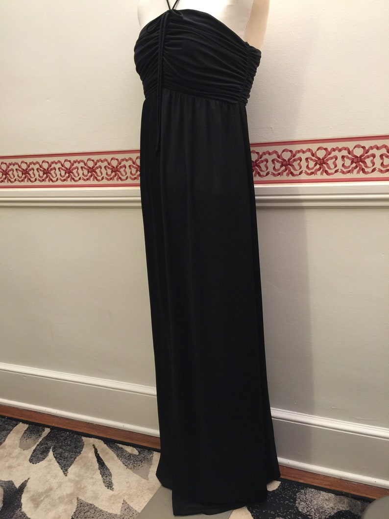vintage black halter dress