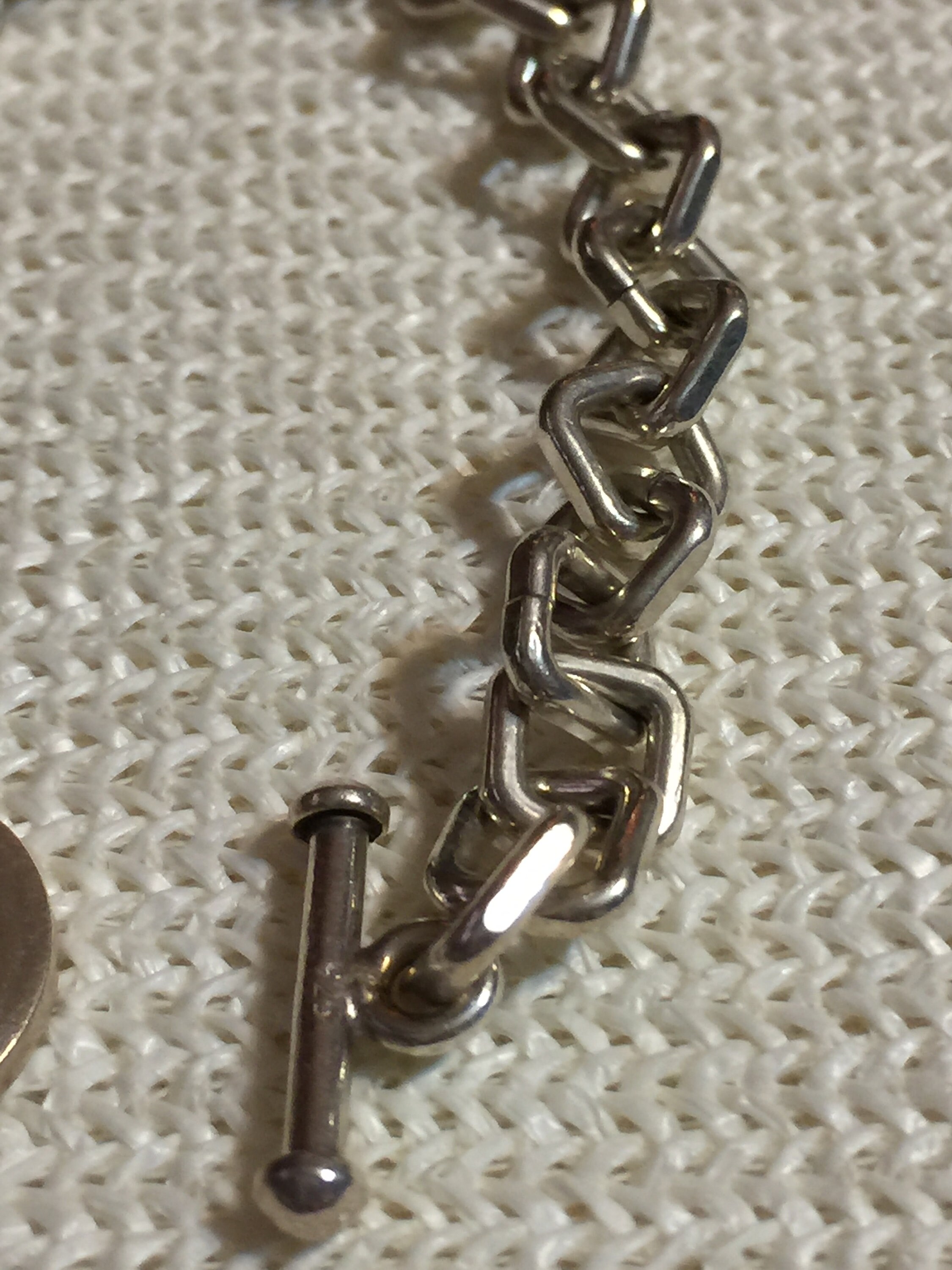 Authentic Tiffany & Co. Sterling Silver Heart Tag Toggle