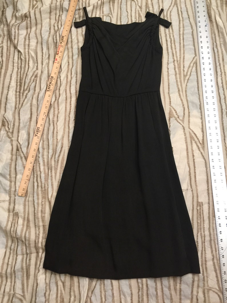 Stunning Vintage Lord & Taylor Molli Parnis NY Black Dress Luxury Lined ...