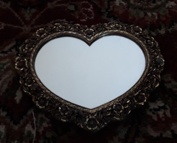 【YOTIMING】Heart Vintage Gold Strap Mirror - L Amazon.com: YCHMIR Vintage Mirror Small Wall Mirror Hanging