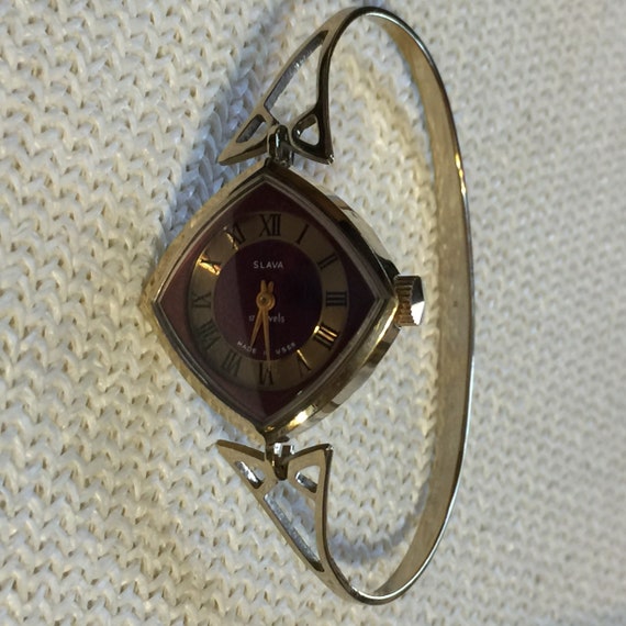 Vintage Slava Orologio USSR Oro Metallic Olobo Rosso 17 | Etsy Italia