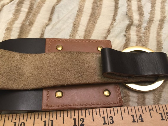 Stunning Gucci Belt Brown Camel Suede Leather Bel… - image 10