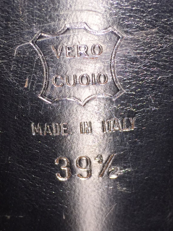 Italian Moschino Shoes Metallic Leather Pumps Sex… - image 5