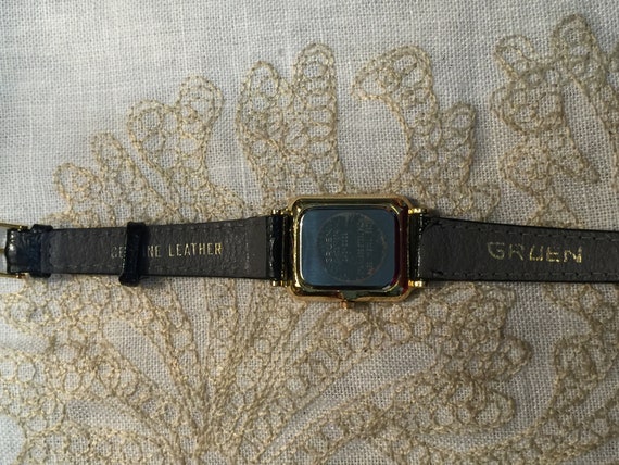 Stunning Gold Gruen Watch Diamond Quartz Yellow Gold … - Gem