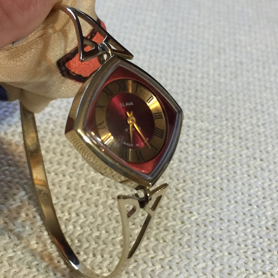 red face watch womens