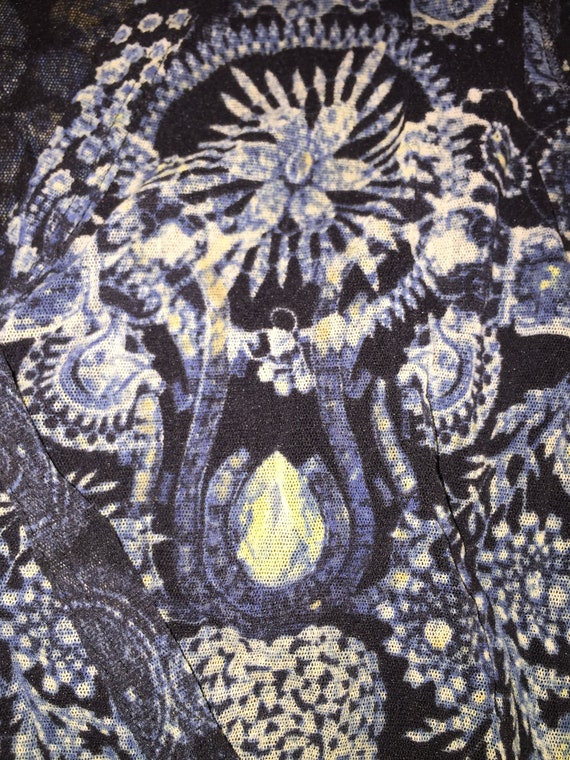 美品★VINTAGE ILLUSTRATION PRINT SHEER TOP VINTAGE ILLUSTRATION PRINT SHEER TOP