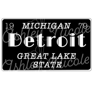 Tablica rejestracyjna Detroit