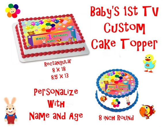 Baby S 1st Edible Images Cake Topper Etsy