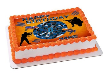 Air Gun, Dart Gun, Nerf Edible Images Cake topper