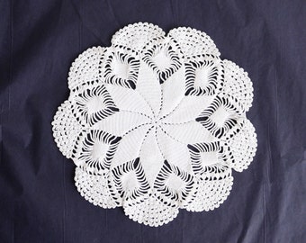 Vintage crochet doily lace crochet doily white crochet napkin wedding party decor cotton doilies crochet napkin table centrepiece