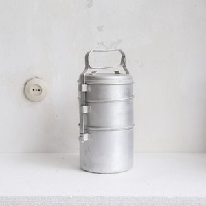 Vintage Aluminium Stapeltopf-Set: Suppentöpfe aus der DDR-Zeit