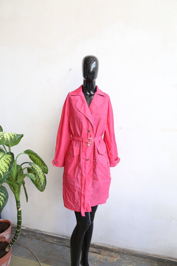 Vintage 80s Soviet era rain coat with detachable r