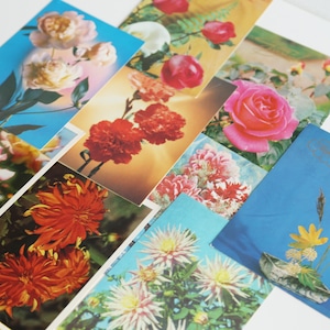 Ensemble de 9 cartes postales soviétiques inutilisées écrites en russe