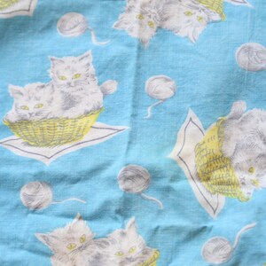 chemise tablier soviétique vintage pour tout-petits tablier pour tout-petits avec motif chat Fabriqué en coton soviétique 1-3 ans vêtements de bébé vintage vêtements pour tout-petits des années 80 image 5