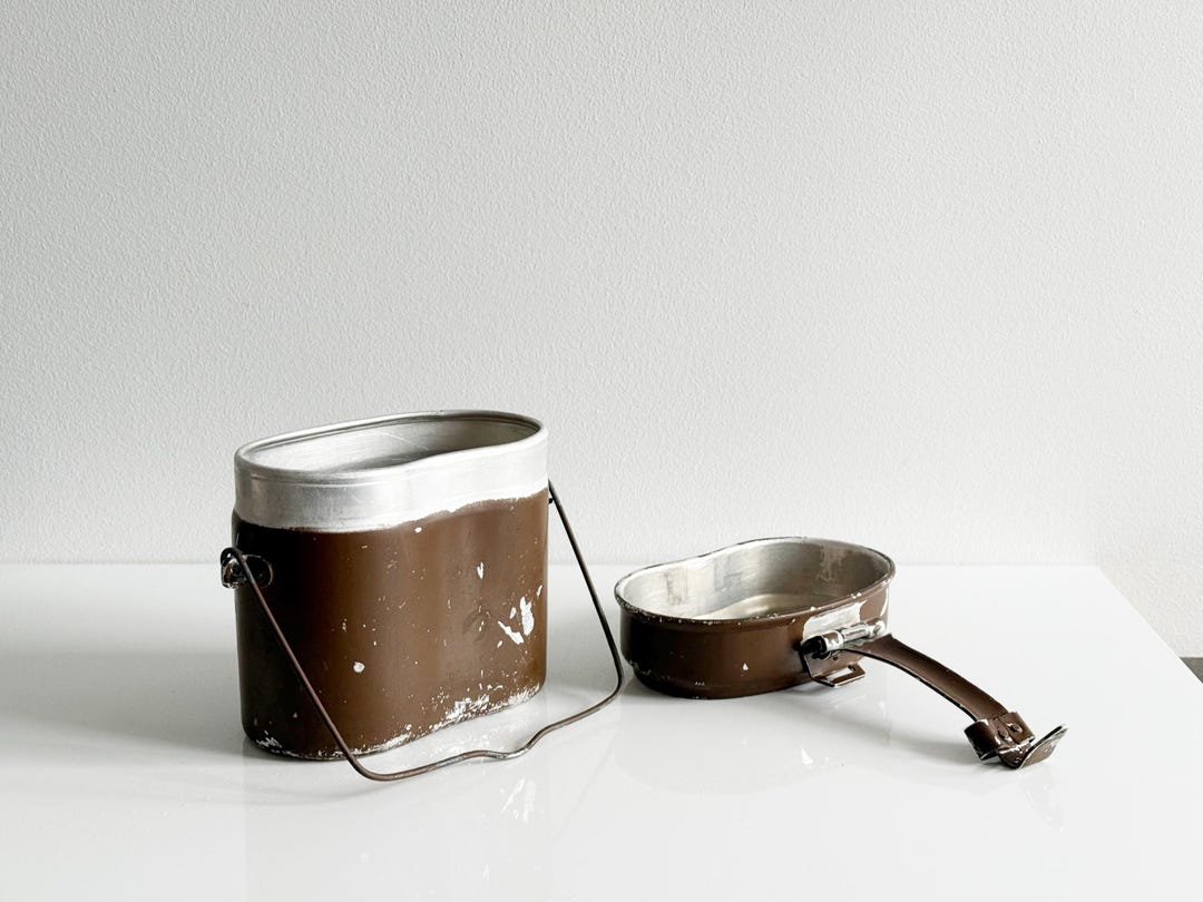 Vintage Soviet Army Mess Kit • Aluminum Military Mess Tin • USSR ...