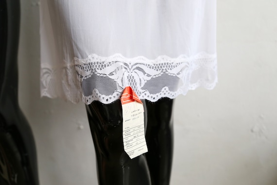 White lace Soviet underwear petticoat - undergarm… - image 7