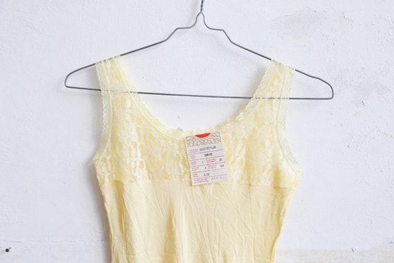 Vintage Soviet girls teens underwear petticoat yel