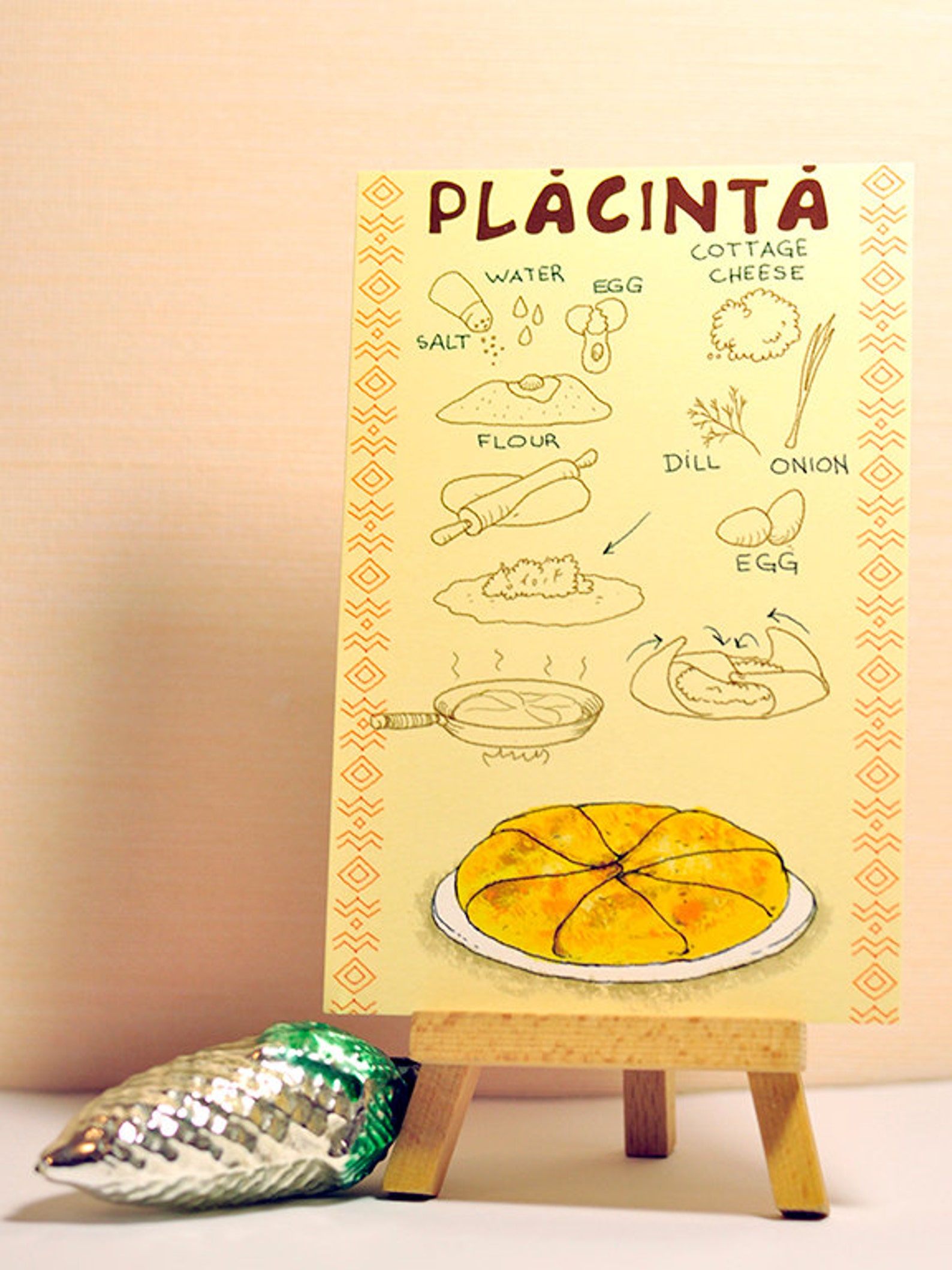 Pack of 13 Postcards Set of Recipe Postcards Art Postcards Set Art