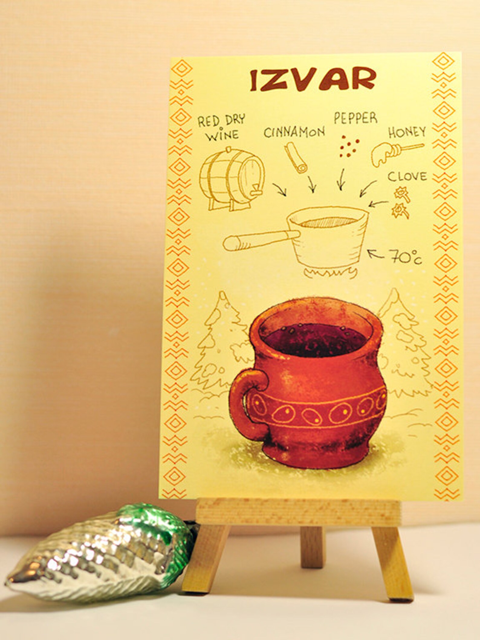 Pack of 13 Postcards Set of Recipe Postcards Art Postcards Set Art