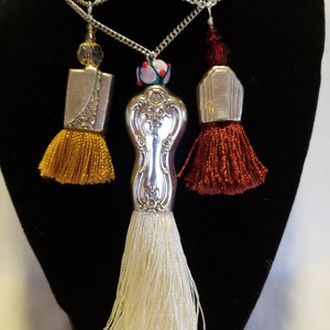 Silver Knife Tassels