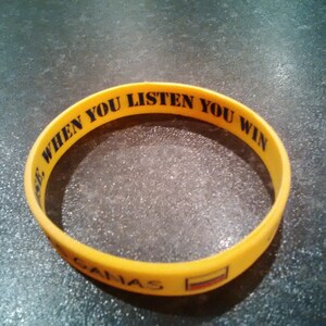 Silicone Wristband / Colombian Proverb/When You talk you lose, When you listen, You win / Inspirational Bracelet / Motivational Jewellery/ image 4