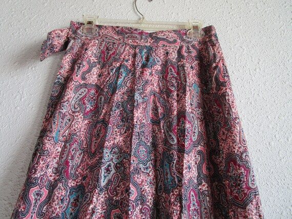 Boho flared skirt with paisly design. Unfinished;… - image 1