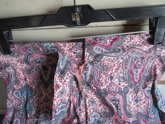 Boho flared skirt with paisly design. Unfinished;… - image 6