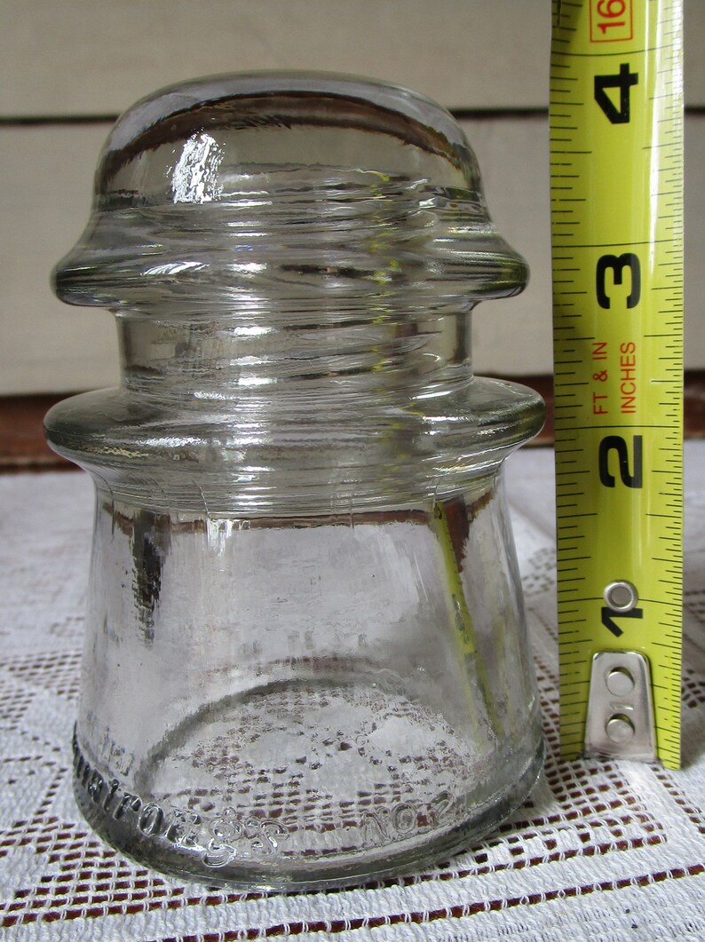 Clear Glass Insulator. Armstrong's No 2 Made in USA Etsy