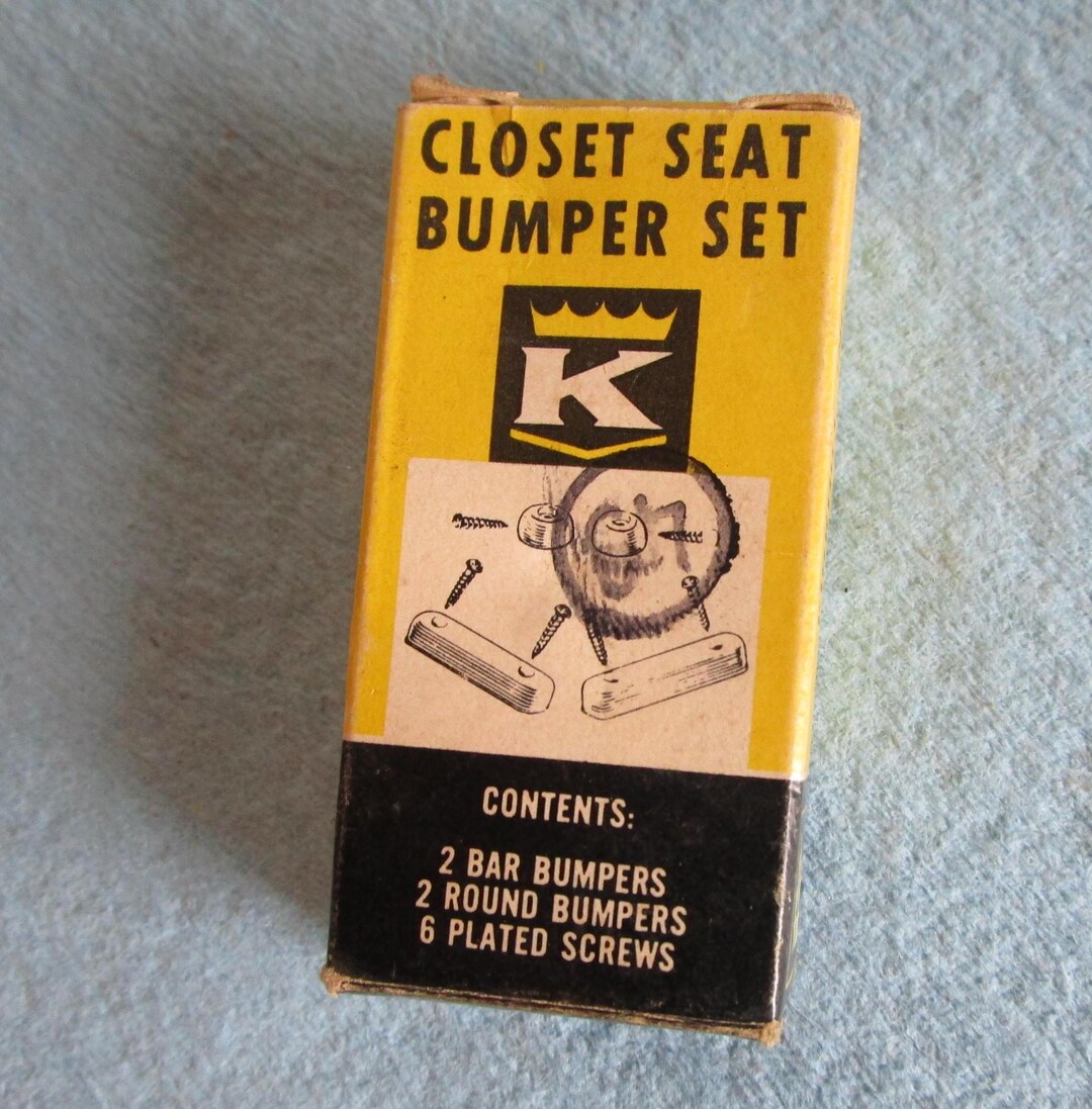 Toilet Seat Repair Parts, Closet Seat Bumper Set. New Box, Non Staining